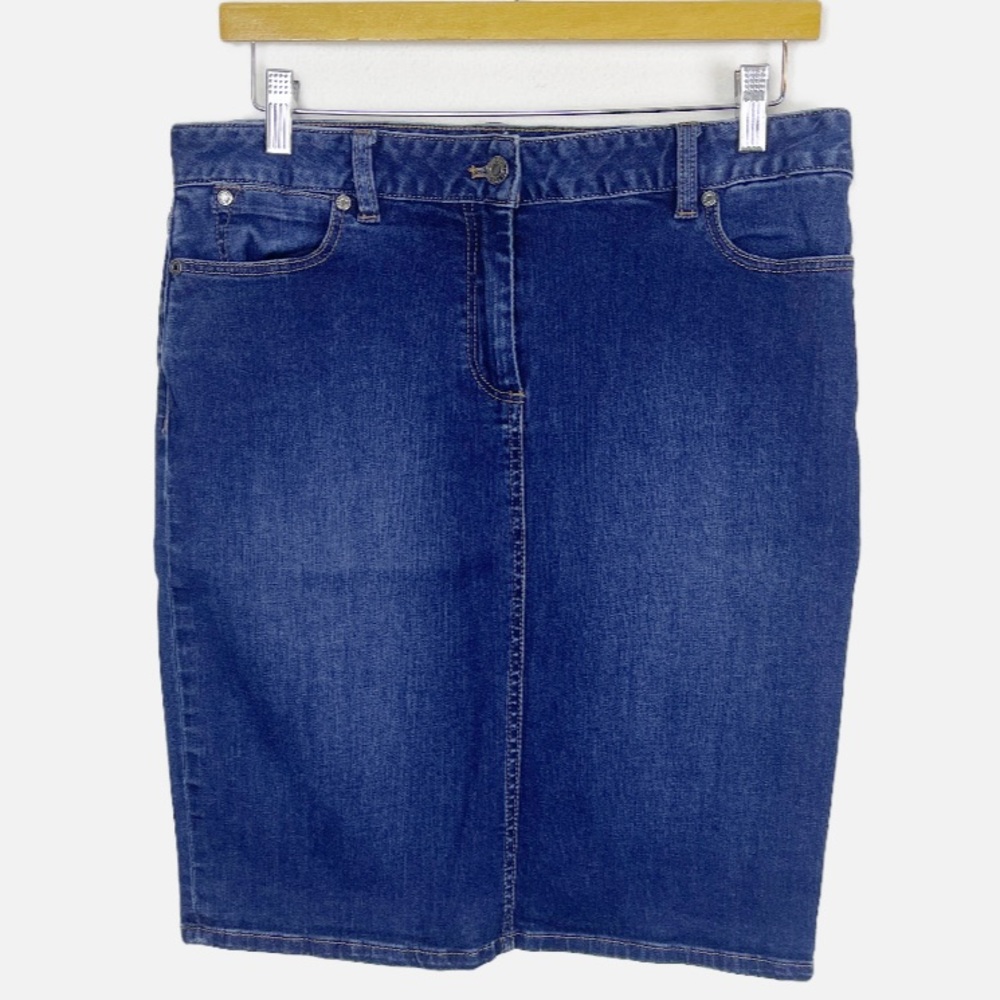 Talbots Stretch Denim skirt 10